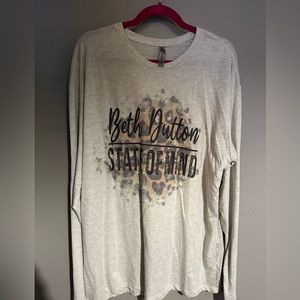SZ 2XL Beth Dutton State of Mind Long Sleeve Top
